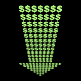 Доллар упал на черном рынке и не изменился в банках